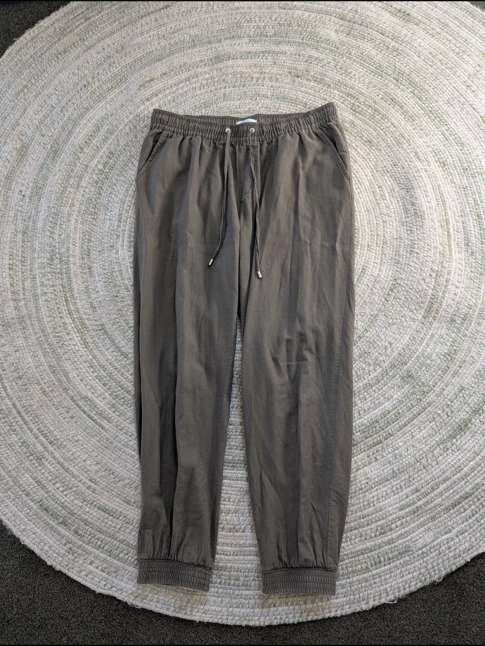 Calvin Klein Olive Green Drawstring Joggers